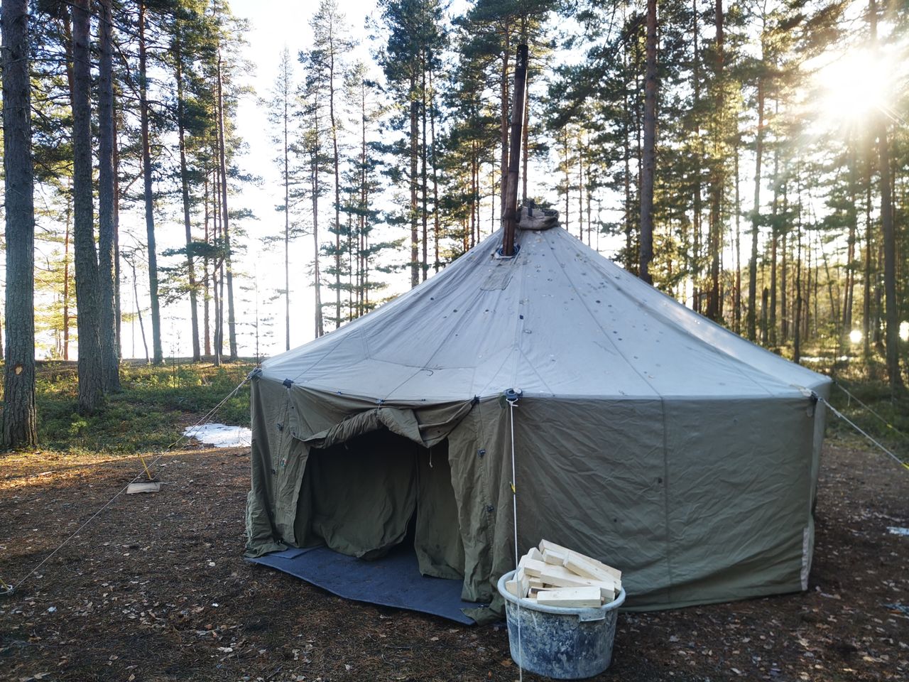 Puolijoukkueteltta - Sijainti Hollola